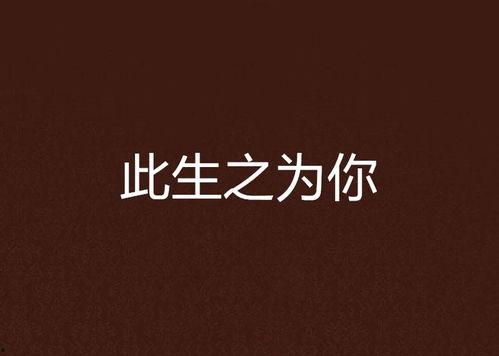 此生为你,携手共度美好时光